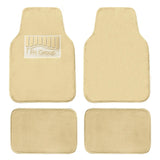 4-Piece: Doe16 Faux Rabbit Fur Non-Slip Floor Mat Set