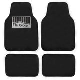 4-Piece: Doe16 Faux Rabbit Fur Non-Slip Floor Mat Set