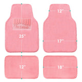 4-Piece: Doe16 Faux Rabbit Fur Non-Slip Floor Mat Set
