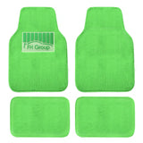 4-Piece: Doe16 Faux Rabbit Fur Non-Slip Floor Mat Set