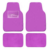 4-Piece: Doe16 Faux Rabbit Fur Non-Slip Floor Mat Set