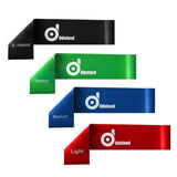 4-Piece: Exercise Resistance Loop Bands Assisted Pull Up Yoga Training