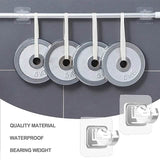 4-Piece: No Drill Curtain Rod Hook Holder