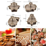 4-Piece: Plastic Cookie Baking Moulds