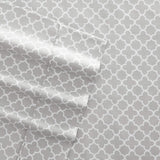 4-Piece: Quatrefoil Patterned Sheet Set