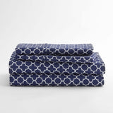 4-Piece: Quatrefoil Patterned Sheet Set