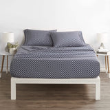 4-Piece: Quatrefoil Patterned Sheet Set