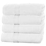 4-Piece Set: 550 GSM Zero Twist Cotton Bath Towels