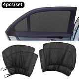 4-Piece Set: Car Window Shades For Front And Back Window