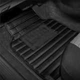 4-Piece Set: Heavy Duty Non-Slip Faux Leather Floor Mats