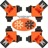 4-Piece Set: Precision 90 Degree Angle Clamps for Woodworking
