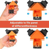 4-Piece Set: Precision 90 Degree Angle Clamps for Woodworking