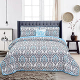4-Piece Set: Printed Pattern Quilt Set