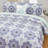 4-Piece Set: Printed Pattern Quilt Set