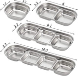 4-Piece Set: Stainless Steel Sauce Dish