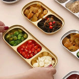 4-Piece Set: Stainless Steel Sauce Dish