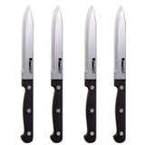 4-Piece Set: Steak Knife Set Stainless-Steel Serrated Blades