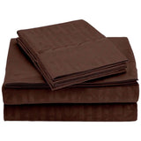 4-Piece Set: Super-Soft 1600 Series Bamboo Embossed Bed Sheet