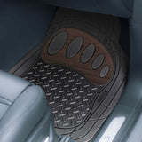 4-Piece Set: Trimmable ClimaProof™ Non-Slip Rubber Floor Mats With Footprint Design