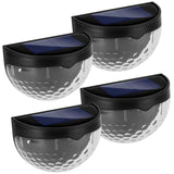 4-Piece: Solar Fence Outdoor Lights
