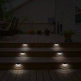 4-Piece: Solar Fence Outdoor Lights