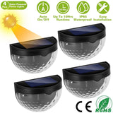 4-Piece: Solar Fence Outdoor Lights