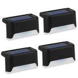 4-Piece: Solar Powered LED Step Lights