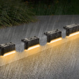 4-Piece: Solar Powered LED Step Lights