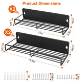 4-Piece: Strong Magnetic Spice Rack Organizer