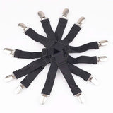 4-Piece: Triangle Bed Sheet Holder Fastener Grippers Clips Suspender Strap
