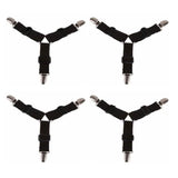 4-Piece: Triangle Bed Sheet Holder Fastener Grippers Clips Suspender Strap