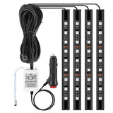4-Pieces: 36 LEDs 12V Car Atmosphere Light Strip