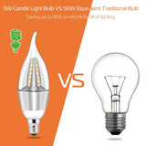 4-Pieces: 5W E12 Candelaria Bulbs