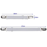 4-Pieces: Adjustable Bed Sheet Fasteners