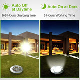 4-Pieces: Solar Powered Ground Light