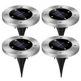 4-Pieces: Solar Waterproof Ground Light