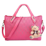 4-Pieces: Women Leather Handbag