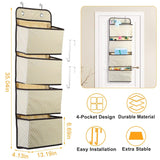 4-Pockets Wall Mount Closet Storage Organizer