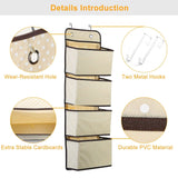 4-Pockets Wall Mount Closet Storage Organizer