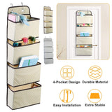 4-Pockets Wall Mount Closet Storage Organizer