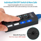 4 Port USB 3.0 Hub High Speed Adapter