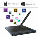 4 x 2.23" Anti-Interference USB Graphics Drawing Tablet