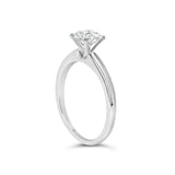 14K White Gold 1.0 Cttw Round Lab Grown Diamond 4 Prong Solitaire Engagement Ring (F-G Color, VS2-SI1 Clarity) - Ring Size 7