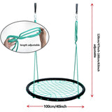 40" Disc Swings Seat Flying Saucer Tree Rope Web Net