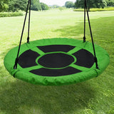 40 in Outdoor Tree Swing Hanging Rope Tire Saucer Seat Yard Mat