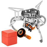 4000W Portable Camping Stove Foldable Powerful Gas Stove Backpacking Burner