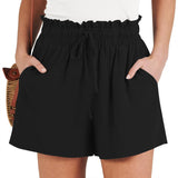 Solid-color Loose-fitting Casual Fashionable Shorts