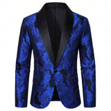 Mens Light-business-pattern Single-breasted One-button Suit