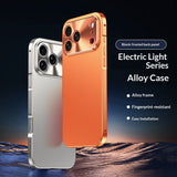 Solid Color Minimalist Metal Anti Drop Phone Case
