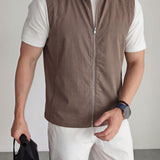 Mens Vest Sports Fashion Casual Jacket
